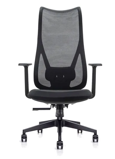 Ergonomic Office Chair, Desk Chair with High-Density Foam Sliding Seat, 3 Position Locking &amp; Height Adjustment 6235B (W64 x D68 x H118-128)cm - Grey