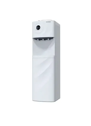 Water Dispenser: Elegant Design with Three Taps (Cold, Normal, Hot) &amp; Safety Switch BY510-W