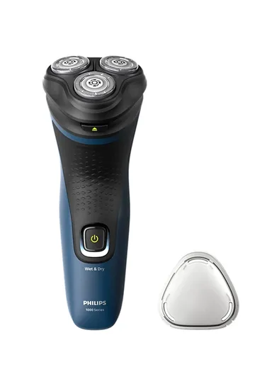 Philips Shaver S1151/00 | Wet &amp; Dry Use | Fast, Comfortable Shave with ComfortCut Blades | 3D Floating Heads, One-Touch Open | 40min Cordless Use, Protective Cap Included