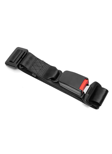 Pregnant Women Car Seat Belt Extension Adjustable Seatbelt Safety Lock Extender (L165 x W4.5)cm - Black