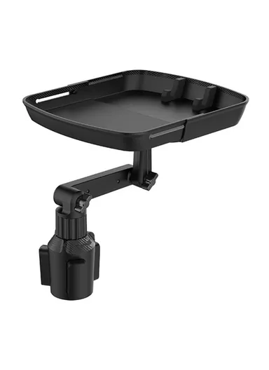 360-Degree Rotating Universal Car Cup Holder Mount Meal Tray Snack Holder Phone Stand Plastic Small Dining Table B01 (L6.75 x W7.95)cm
