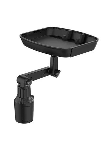 360-Degree Rotating Universal Car Cup Holder Mount Meal Tray Snack Holder Phone Stand Plastic Small Dining Table B01 (L6.75 x W7.95)cm