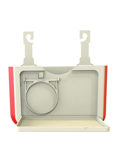 Car Back Seat Organizer, Foldable Storage Box Water Bottle Holder KJ02 (L24 x D3.5 x H16)cm - Beige