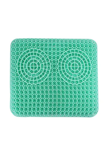 Cooling Breathable Car Seat Cushion Summer Anti-fatigue Honeycomb Soft PVC Chair Pad (L43 x W37 x T3.5)cm