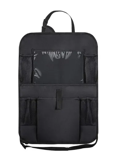 Multi-Pocket Car Back Seat Organizer, Protector Hanging Storage Bag with Transparent Tablet Pouch BY-1050 (L60 x W41)cm