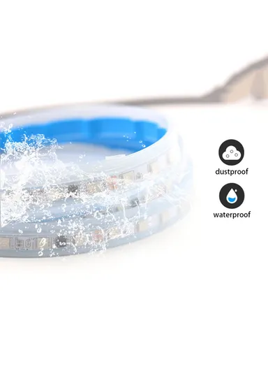 120cm Car LED Hood Light Strip with Remote Control, Waterproof Dynamic Car Decorative Light, Multi-Use Car Atmosphere Lamp JG02