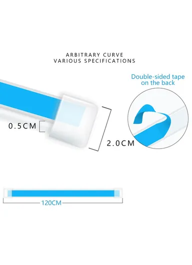 120cm Car LED Hood Light Strip with Remote Control, Waterproof Dynamic Car Decorative Light, Multi-Use Car Atmosphere Lamp JG02