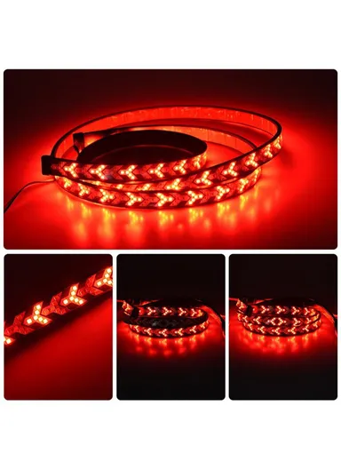2.2m Multi-Use Flexible 12/24V LED Tailgate Light Bar Turn Signal Brake Light Strip 