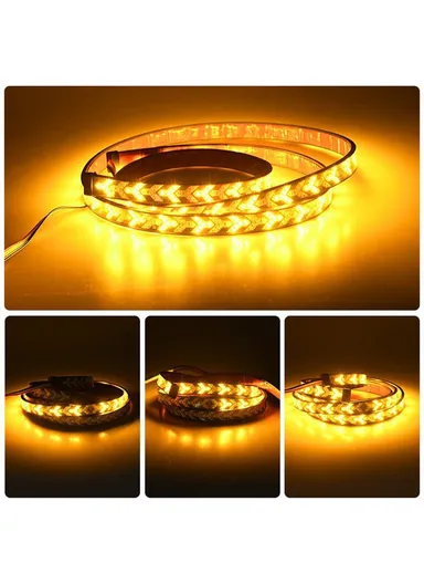 2.2m Multi-Use Flexible 12/24V LED Tailgate Light Bar Turn Signal Brake Light Strip 