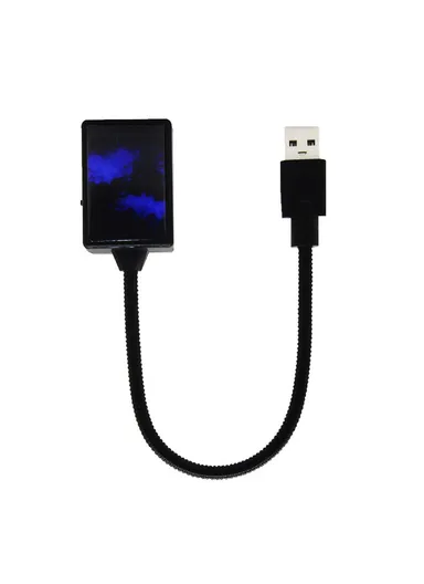 26.5cm Auto Roof Ceiling Decoration Atmosphere Lamp Colorful LED Star Night Lights Projector for Car Home Party - Blue