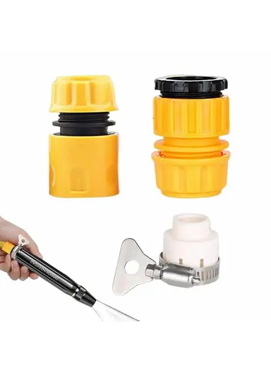 Car Washing Spray Nozzle High Pressure Vehicle Cleaning Watering Flushing Spray Gun with 15m Water Hose (L15.5 x W2.5)cm