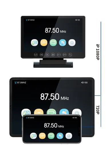 7-Inch Wireless FM Transmitter Car MP5 Player 1080P HD WiFi Wireless Screen Projection Display TF Card / U Disk / AUX Player M7