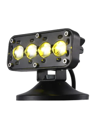 IP68 Waterproof 12 - 60V Motorcycle LED Aluminum Shell Spotlight Red Blue Strobe Light