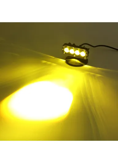 IP68 Waterproof 12 - 60V Motorcycle LED Aluminum Shell Spotlight Red Blue Strobe Light