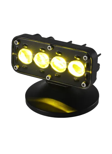 IP68 Waterproof 12 - 60V Motorcycle LED Aluminum Shell Spotlight Red Blue Strobe Light