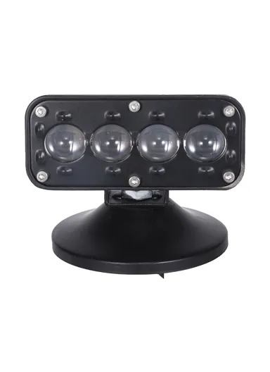 IP68 Waterproof 12 - 60V Motorcycle LED Aluminum Shell Spotlight Red Blue Strobe Light