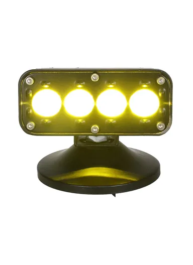 IP68 Waterproof 12 - 60V Motorcycle LED Aluminum Shell Spotlight Red Blue Strobe Light