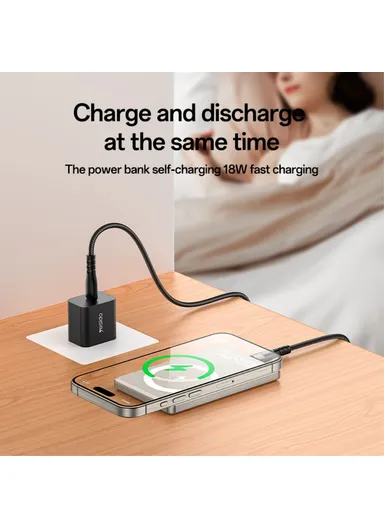 5000mAh Ultra-Thin Magnetic Wireless Power Bank, Digital Display Portable Phone Charger YP66 