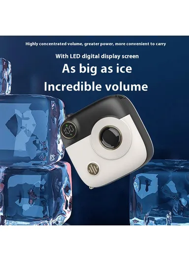 10000mAh Camera Shaped Magnetic Wireless Power Bank Charger, Phone External Battery Pack E49 - Purple