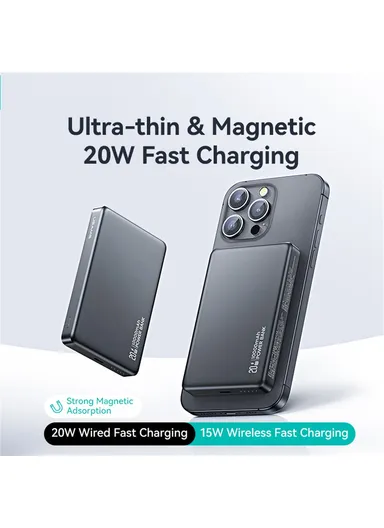 PD20W Aluminum Alloy Power Bank 10000mAh Wireless Charging Portable Battery CD242 - Titanium