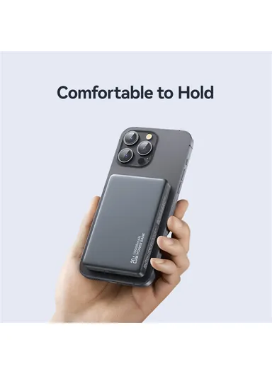 PD20W Aluminum Alloy Power Bank 10000mAh Wireless Charging Portable Battery CD242 - Titanium