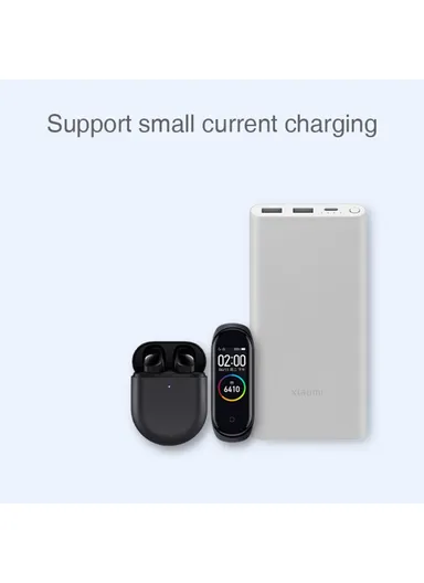 10000mAh 22.5W Portable Charger, 3-Outputs External Fast Charging Power Bank Battery PB100DZM - Black