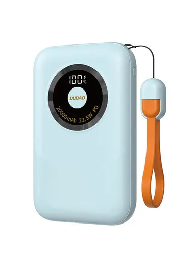  K21 20000mAh Power Bank Portable Phone External Battery with Type-C to Type-C Cable - DUDAO - Blue 