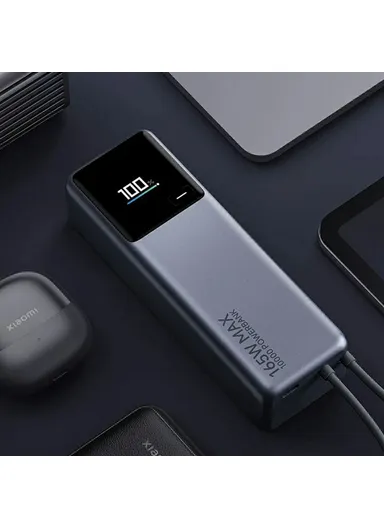10000mAh 165W Power Bank Phone Charger with Built-In Type-C Cable PB1165MI 