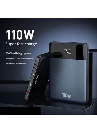 20000mAh Portable Super Fast Charging Power Bank, Multifunctional External Battery Pack T153LP 