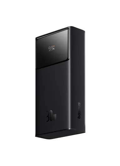 10000mAh 30W Portable Digital Display Power Bank, Fast Charging Power Bank  Phone Charger - Black