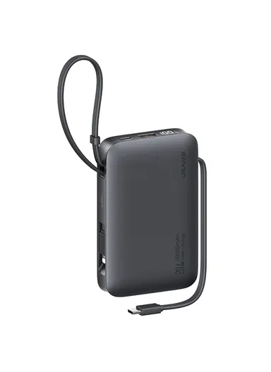 10000mAh 20W Portable Dual Cabled Fast Charging Power Bank, Multi-Use Bank Phone Charger CD228 - Tarnish