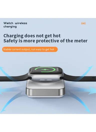 2000mAh Apple Watch Portable Magnetic Wireless Charger Power Bank C06 - White