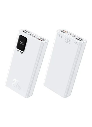 20000mAh 27W Multifunctional High-power Power Bank WP-93 - White