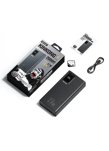20000mAh 27W Multifunctional High-power Power Bank WP-93 - White