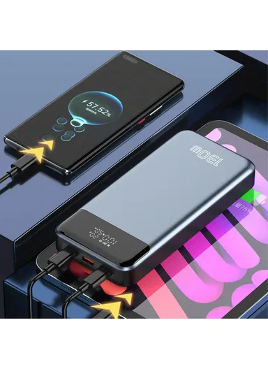 30000mAh PD 130W Portable Fast Charging Power Bank, Multifunctional External Battery Pack T152LP 