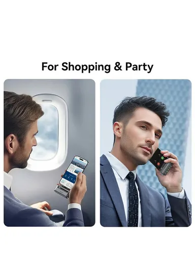 4500mAh PD 20W Mini Portable Power Bank Charger, Dual Port Type-C &amp; Lightning Power Bank CD233 - Silver