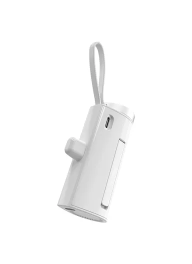 5000mAh Portable Mini USB-C Capsule Mobile Power Bank Charger with Watch Charger Wi-W026 