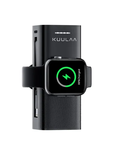 5000mAh Portable Power Bank Phone Charger, Support Apple Watch Wireless Charging KL-YD46 - Black