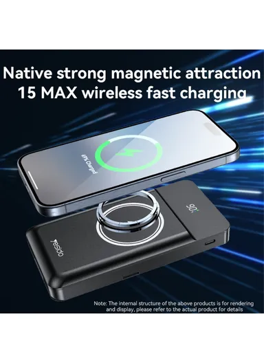 10000mAh 15W Portable Power Bank Charger, Multifunctional Wireless Phone &amp; Smart Phone Charger Stand YP69 