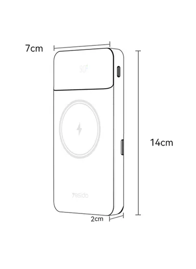 10000mAh 15W Portable Power Bank Charger, Multifunctional Wireless Phone &amp; Smart Phone Charger Stand YP69 