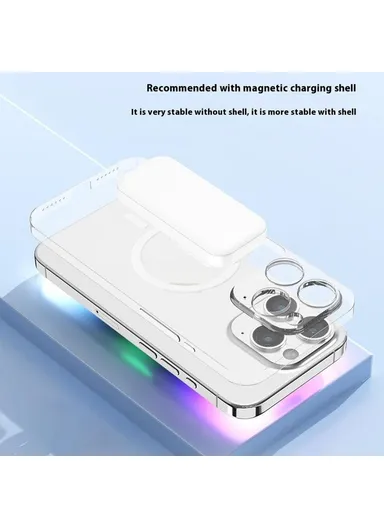 5000mAh 15W/20W Portable Mini Magnetic Wireless Charging Power Bank L2A - Black