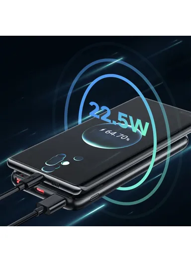 10000mAh 22.5W Portable Power Bank, Digital Display Fast Charging External Battery Pack P24K 
