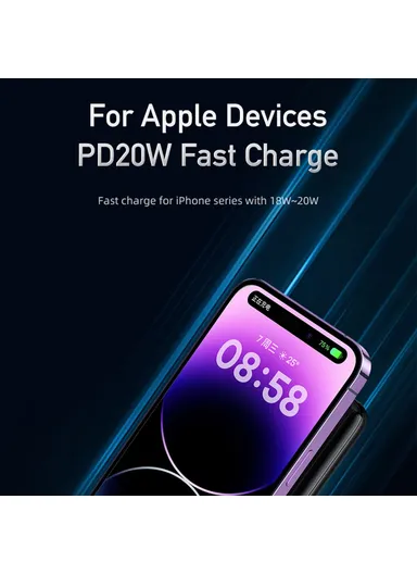 10000mAh 22.5W Portable Power Bank, Digital Display Fast Charging External Battery Pack P24K 