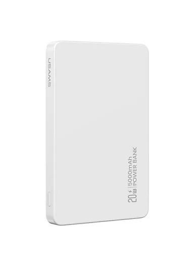 5000mAh 20W Portable Charger Magnetic Wireless &amp; Wired Power Bank, Slim Battery Pack Charger CD231 - White