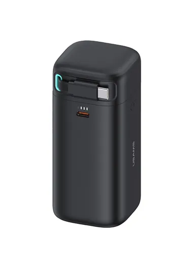 18000mAh  45W Power Bank, Dual Type-C Power Station with Retractable Magnetic Cable US-CD216 - Black