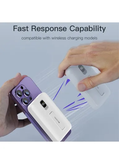 10000mAh 15W Power Bank Wired &amp; Magnetic Adsorption Phone Wireless Charger YP45 