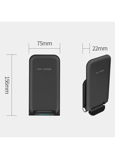 15W Phone Wireless Charging Stand Foldable Wireless Charger OJD-75  (L15.6 x W7.5 x T2.2)cm - White