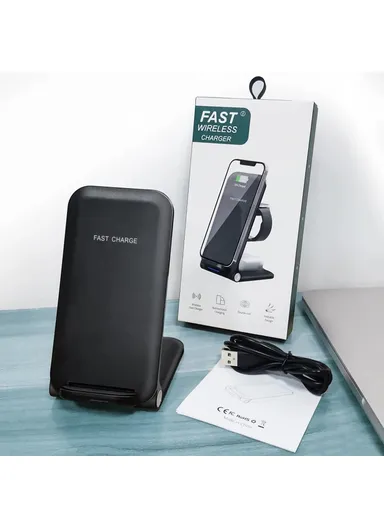 15W Phone Wireless Charging Stand Foldable Wireless Charger OJD-75  (L15.6 x W7.5 x T2.2)cm - White