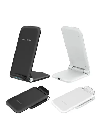 15W Phone Wireless Charging Stand Foldable Wireless Charger OJD-75  (L15.6 x W7.5 x T2.2)cm - White