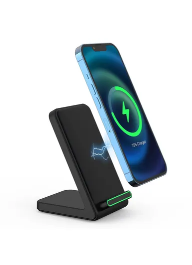 15W Fast Wireless Charging Stand Mobile Phone Desktop Cordless Charger YF-F3 - black